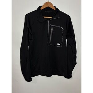 Outdoor Research OR Mens Black 1/4 Zip Pullover Fleece Jacket Size M